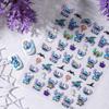 5D Embossed Halloween Pumpkin & Ghost Nail Art Stickers