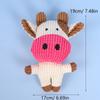 Cute Plush Toys Squeak Pet Pink Cow Animal Plush Toy Dog Chew Squeaky Toys