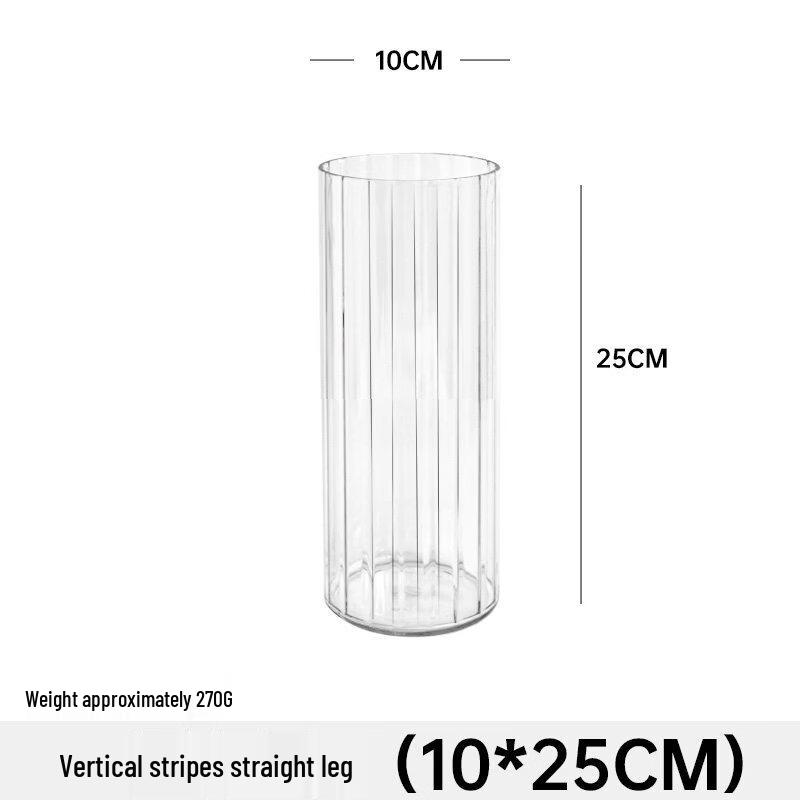 Vertical Stripe Aluminum Flower Vase