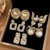 French Baroque Pearl Earrings  for Women New  Selling Stud Earrings Style Versatile Earaccessory