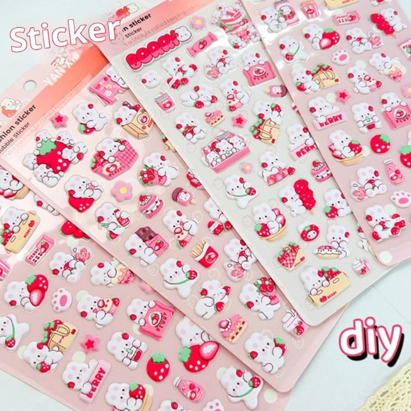 Zvířecí pěnová samolepka Dětská odměňovací samolepka pro umělecké řemesla sešit deník láhev na vodu pouzdro na telefon dekorace na scrapbooking