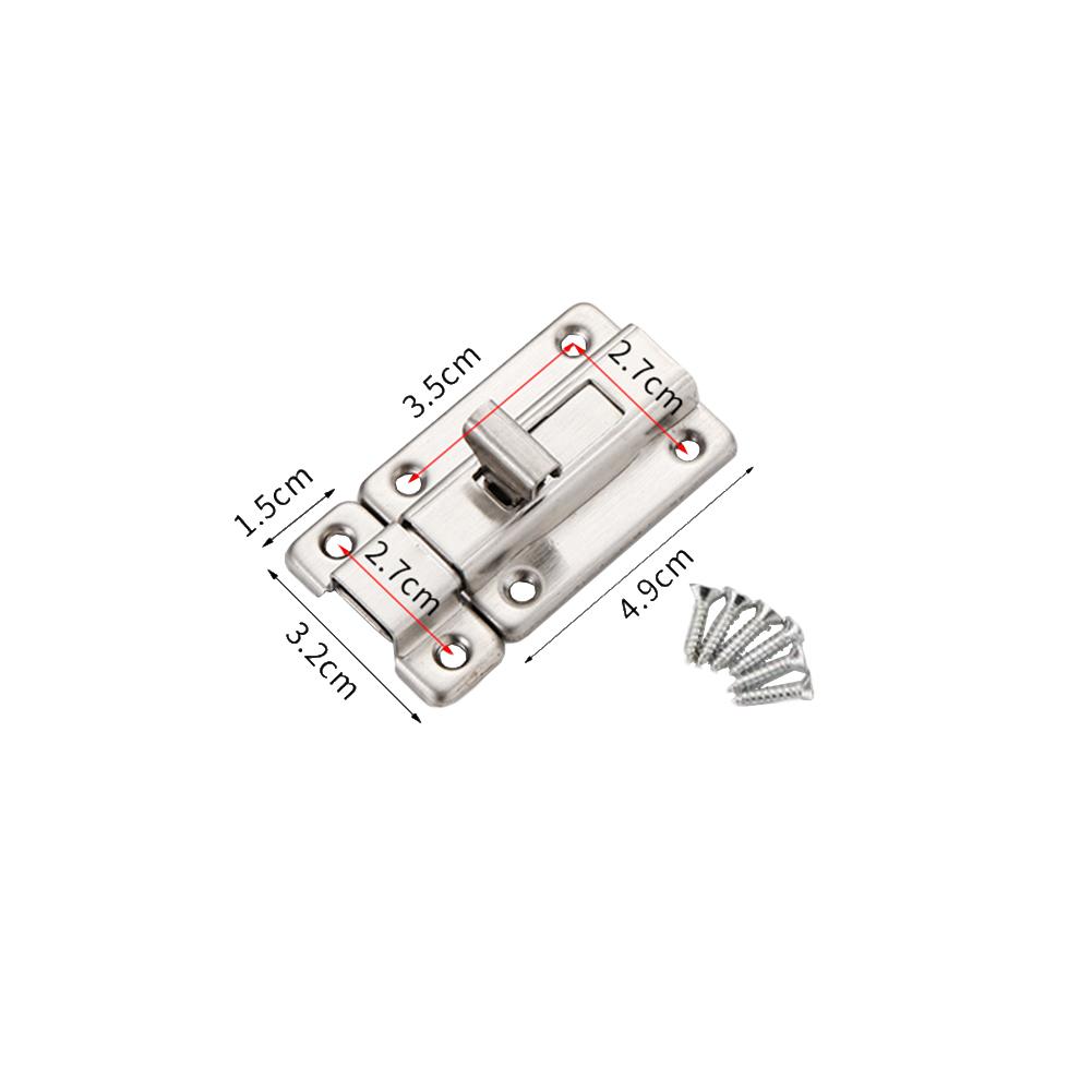 Stainless Steel Door Security Slide Latch Lock Bolt for Mounted Use Heavy Duty Design with Sliding Handle for Easy Operation