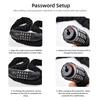 Steel Chain Combination Chain Lock ABS Bicycle Locks Anti-theft Lock  Motorcycle Security