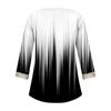 Women's Shirt Blouse Casual Loose Shirts 3/4 Sleeve Lace Trims Print V Neck Tops Print Tops T-shirts Tee