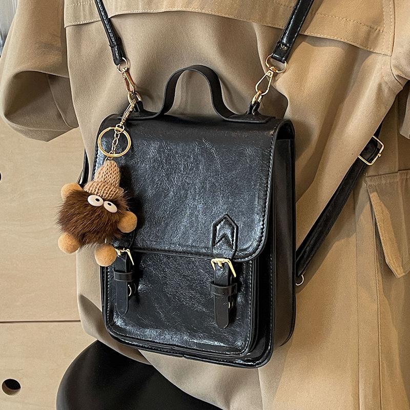 High-End Niche Bag Women'S Trendy Fashion Versatile Messenger Bag Women'S Retro Backpack Women