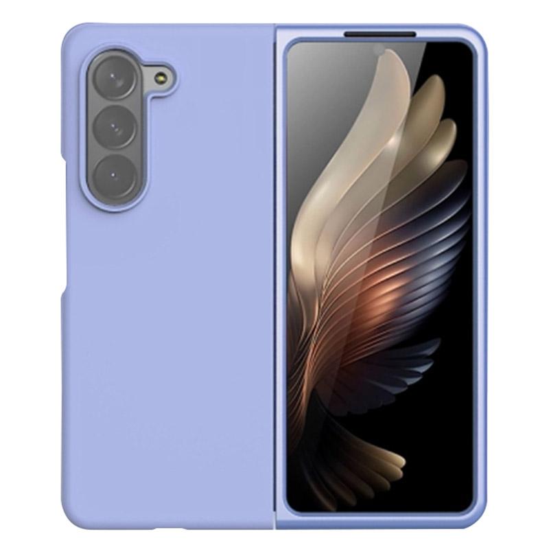 

For Samsung Galaxy Z Fold5 5G Liquid Silicone Anti-Drop Phone Case Ultra Slim Shockproof Cover Purple