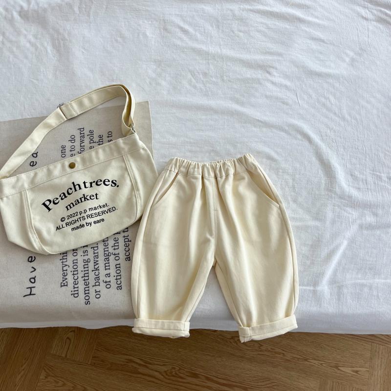 New Boys' Spring & Autumn Carrot Pants - Fashionable Casual Straight-Leg Trousers for Infants & Toddlers