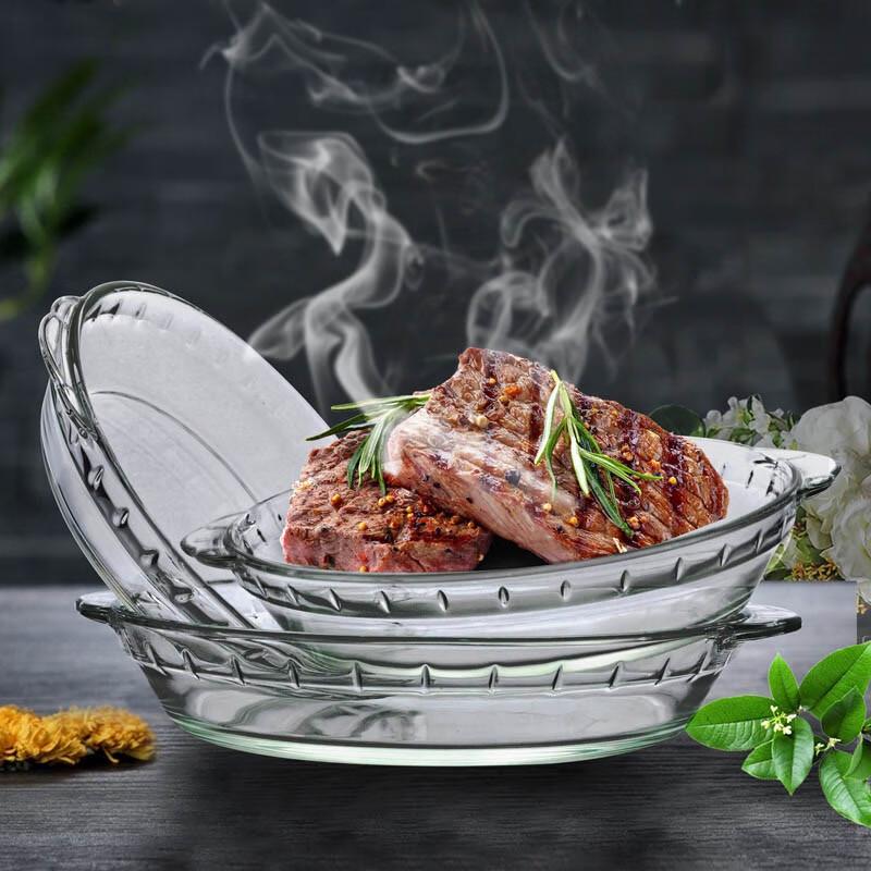 Flavin's High-Temperature Round Glass Baking Dish