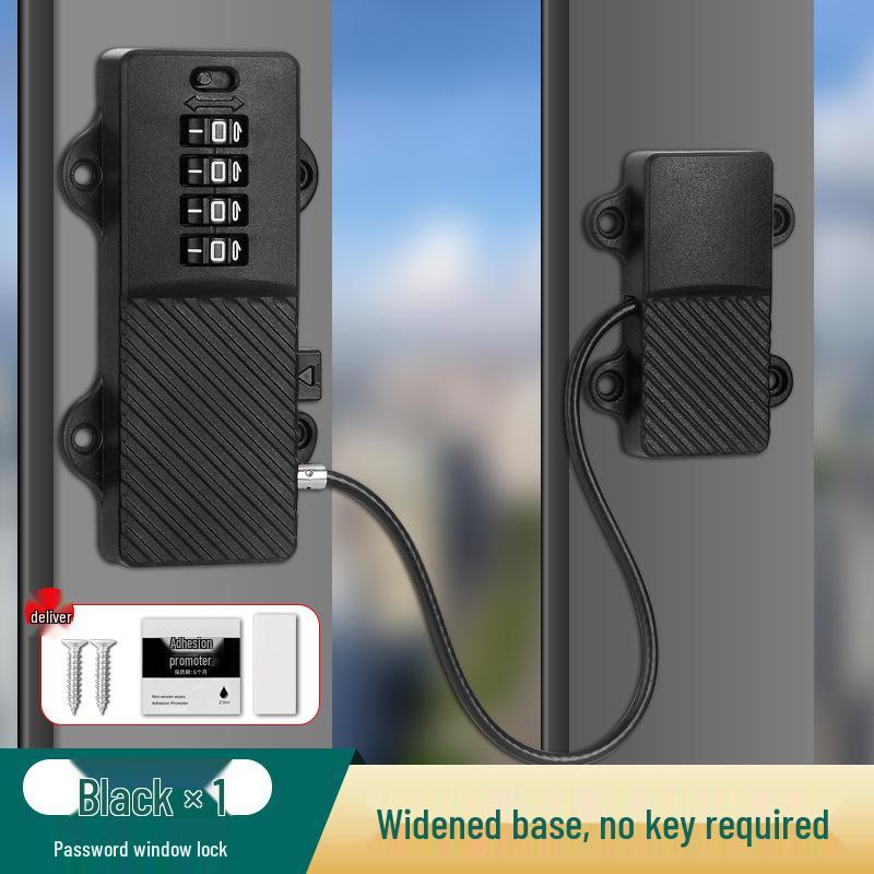 Child Safety Combo Lock: Punch-Free Lock for Windows, Refrigerators, Drawers, Cabinets, and Freezers