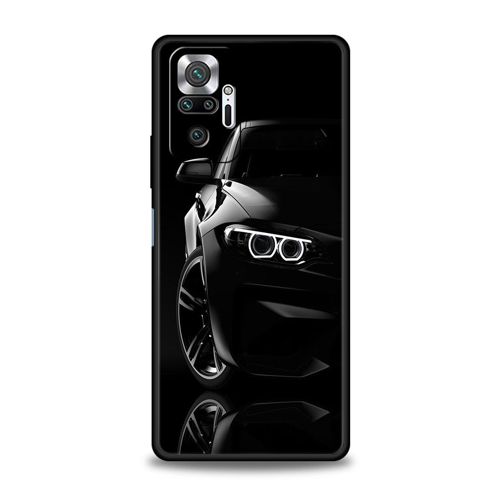 

Cool Sports Black Car Phone Case Cover for Redmi 13C 10C Note 13 12 10 11 Pro Plus 7 8T K40 K50 Gaming Pro Plus Soft Shell Capas Redmi 10C