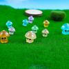 7Pcs Micro Landscape Ornaments, Luminous Mushroom Elf Figurines, Simulated Resin Handicrafts For Landscape Decoration Ornaments