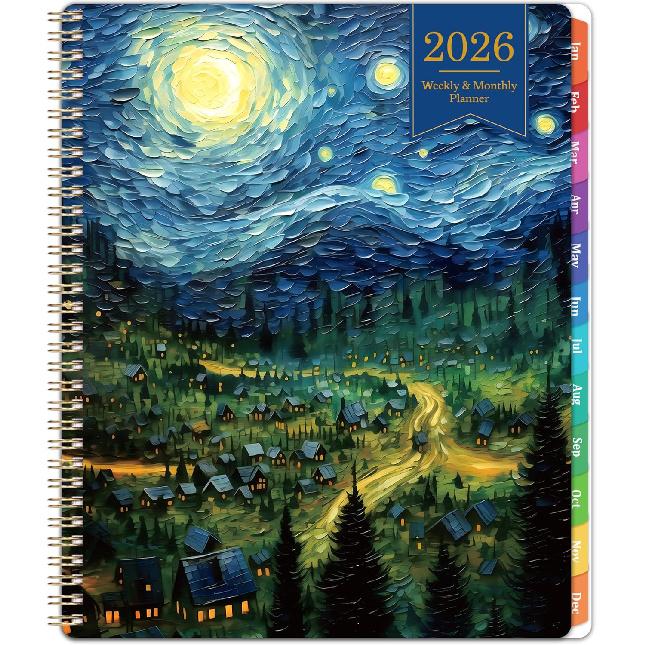 2026 Planner - 2026 Planner Weekly and Monthly, Planner 2026, Jan 2026 - Dec 2026, 8.5 x 11 , Monthly Planners with Colourful Tabs & Pocket,