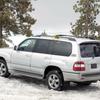 Für Toyota Land Cruiser LC100 FJ100 1998 1999 2000 2001 2002 Schwarze Außen Dachgepäckträger Schienen Gepäck Center Schutz Abdeckung Autozubehör 2 Stück