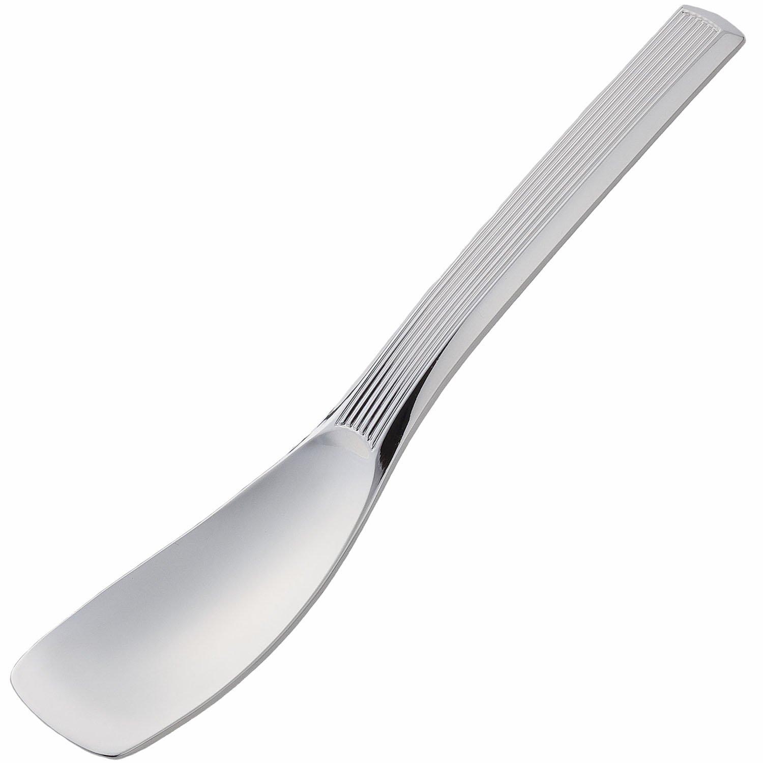 

Todai Pure Copper Striped Ice Cream Spoon, Silver, 014003001, Made in Japan