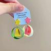 Color Dopamine Earrings, Sweet Super Fairy Temperament, Simple Personality and High Value Niche Earrings