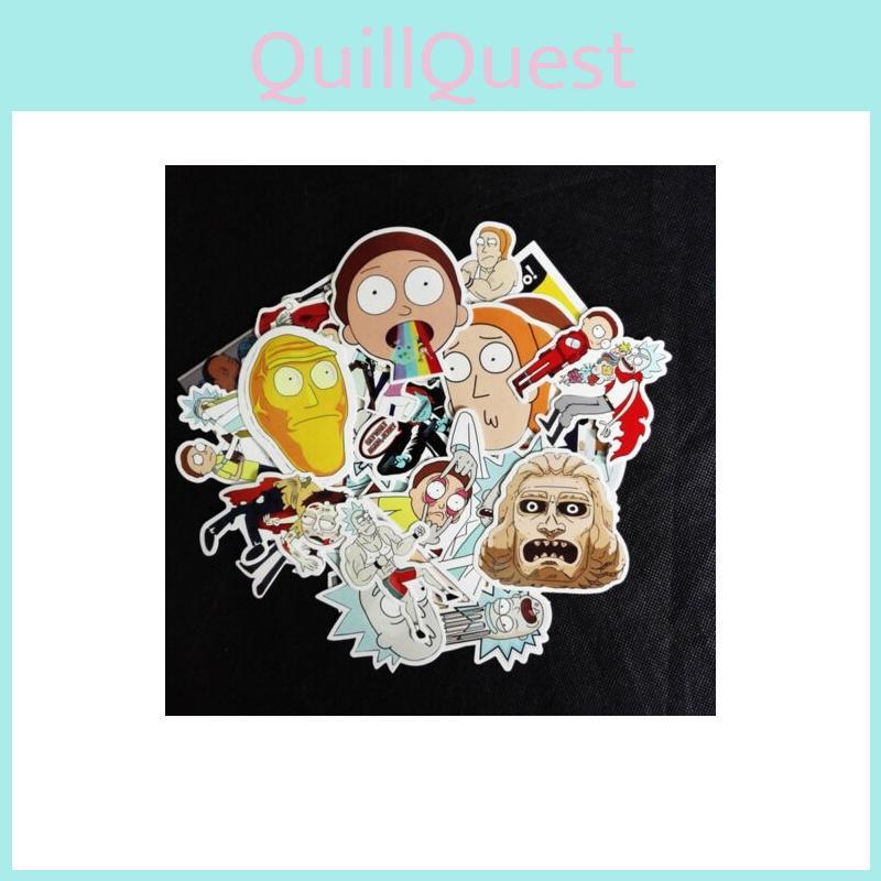 Hochwertige 35 Stück Rick And Morty Autoaufkleber Abziehbild Stil Charakter Dekoration Papier Heiß