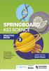 The Springboard: KS3 Science Practice Book 3 Book