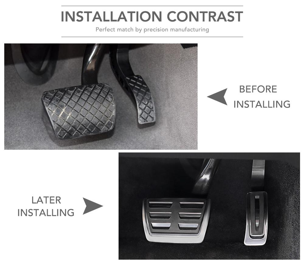 Car Foot Pedals For Volkswagen VW UP Acessories Skoda Citigo SEAT Mii 2011~2022 Gas Accelerator Brake Stainless Steel Pedal Pads