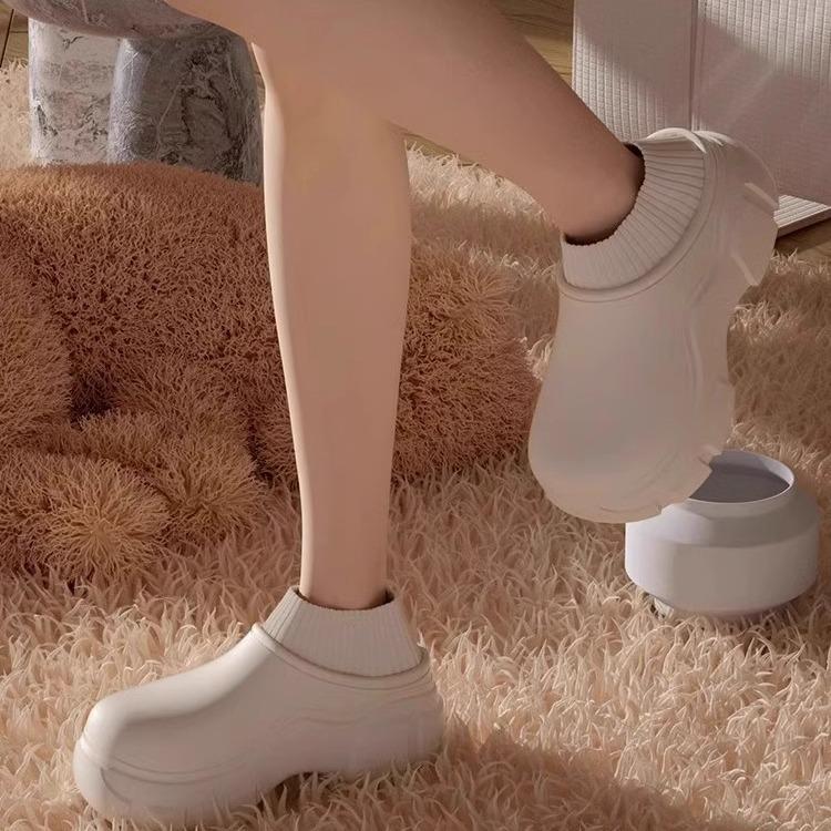 Outer Wear Bundle Bag Heel Fleece Thickened Cotton Shoes, New Home Daily Versatile Cotton Shoes In Autumn and Winter 2025