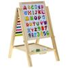 Wooden Double-Sided Magnetic Chalk Board with Abacus + Accessories