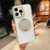 Color Changing Acrylic 360 Rotating Magnetic Stand Tpu Anti-fall Bumper Case for Iphone 15 14 13pro 11 12 14pro 15pro Max Clear Cover