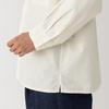 MUJI Men's Washi-Blend Poplin Shirt, BG1RFA4A, Off-White, Men's Size S