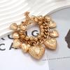 Metal Chunky Chain Heart Geometric Bracelet for Women ZAA New Classic Vintage Design Jewelry Party AccessoriesZAA