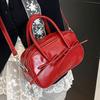 Korean Macaron Portable Boston Bag Versatile Foreign Style Casual Niche Design Crossbody Bag Women