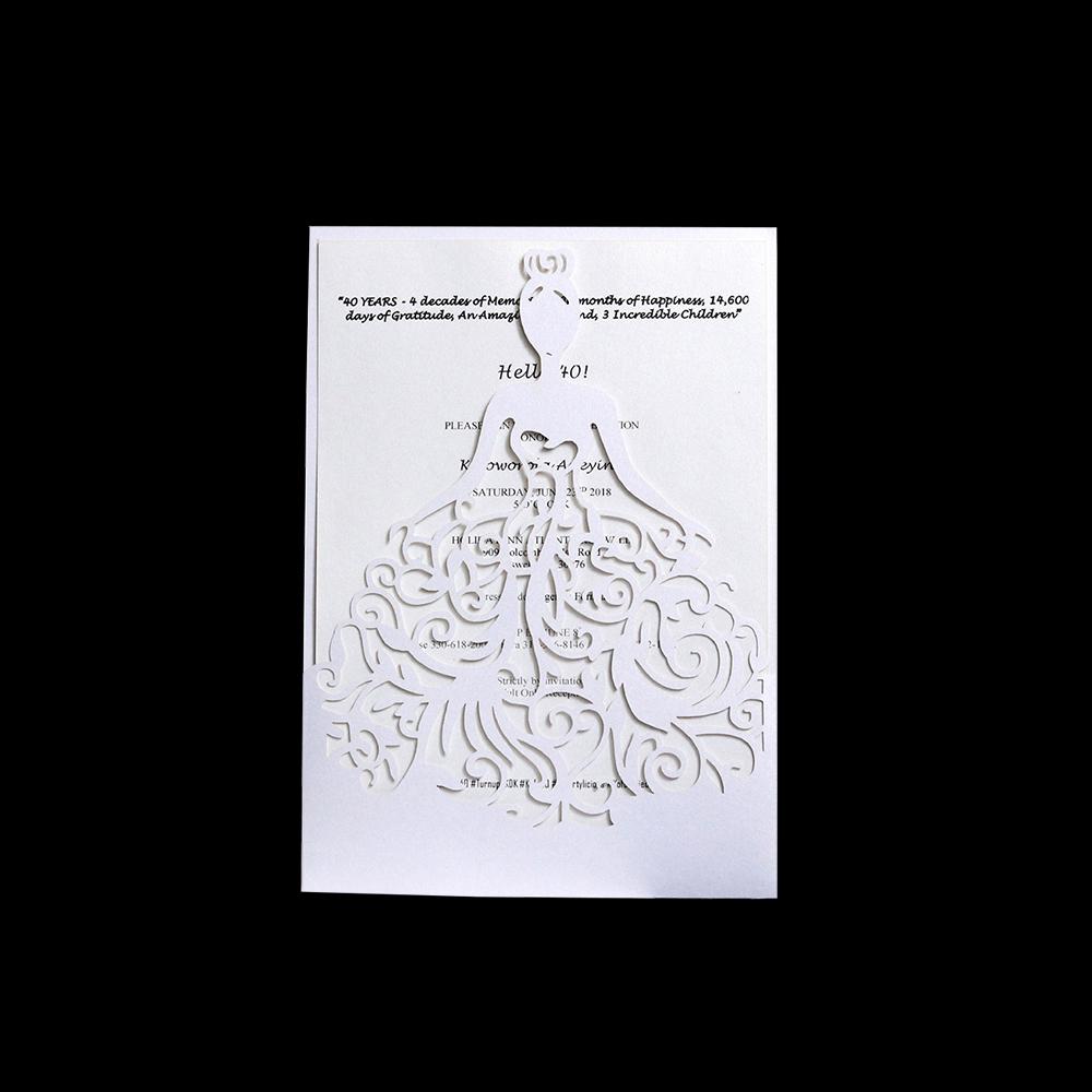 10 juegos Invitaciones de Boda Cortadas con Láser Encaje Marfil Calado  Floral Invitaciones Tarjetas Para Suministros de Fiesta de Matrimonio  comprar a buen precio — entrega gratuita, reseñas reales con fotos — Joom, image size:1000x1000