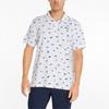 Puma Mattr All Over Print Breathable Straight Fit Polo Shirt Men Tops White 532980-01
