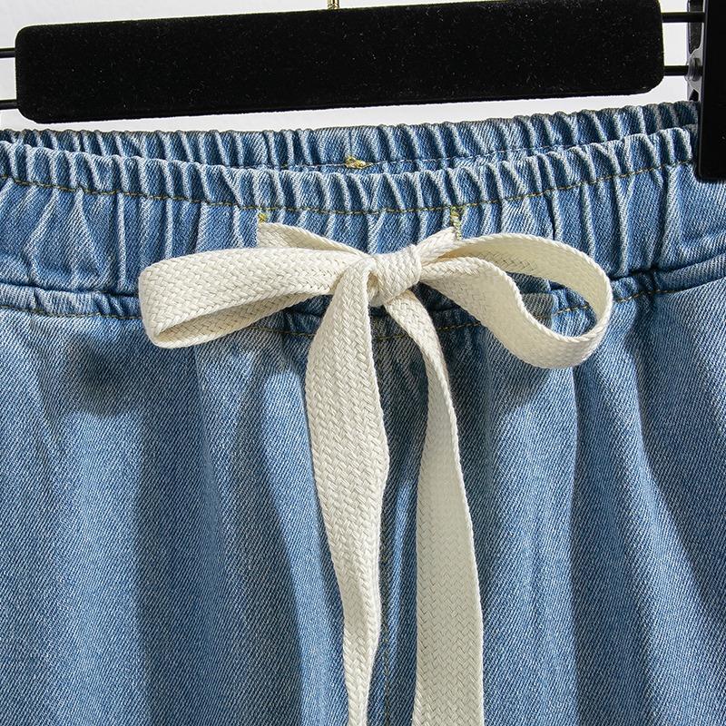 MODIQUE Women's Winter Large Size Jeans New High Waist Loose Retro Classic Casual Solid Color Blue Casual Trousers Basic Versatile Straight Jeans