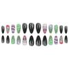 Halloween Spider Nail Art Press-On Nails With Glue Or Jelly Adhesive Trendy Disposable False Festive Costume Party