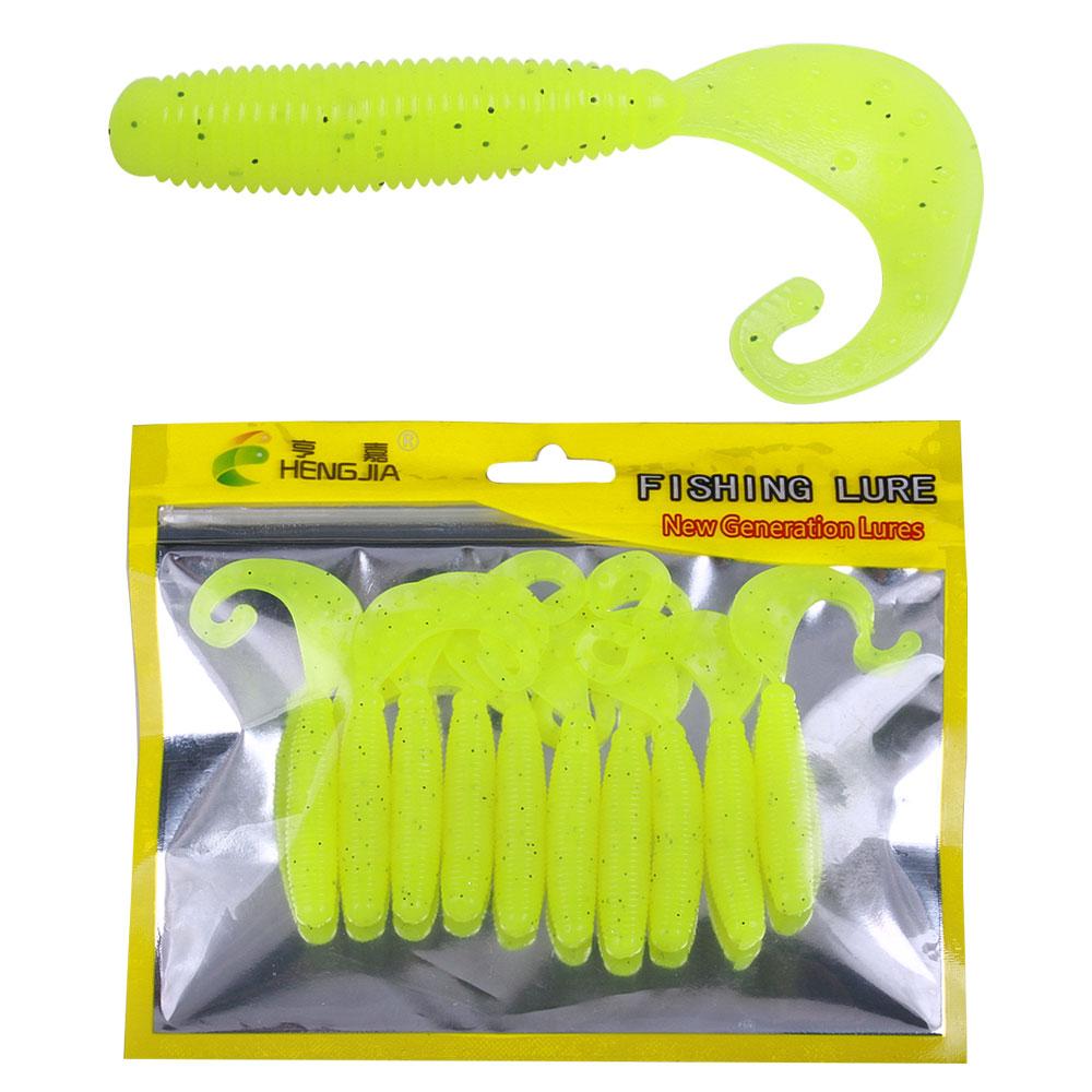 

Мягкие рыболовные приманки Мягкие пластиковые искусственные приманки с хвостом isca pesca, протеиновая приманка для ловли червя, приманки для личинки 6cm