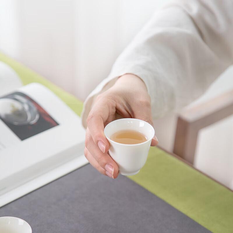 Nanshan White Porcelain Bell Tea Cup