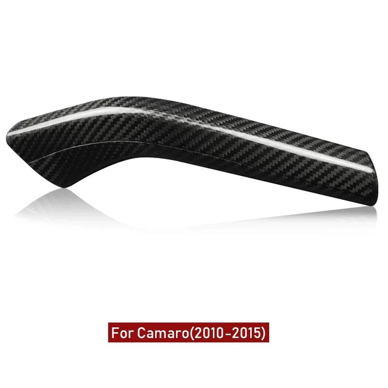 For Chevrolet Camaro 2010 2011 2012-2015 Hard Carbon Fiber Handbrake Cover Anti Scratch Interior Sport Decor Mod Car Accessories