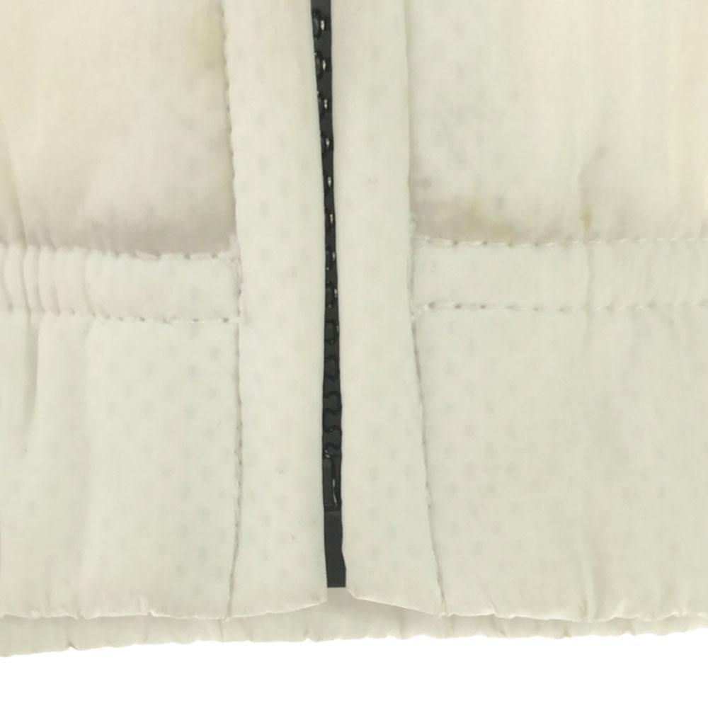 NIKE Swoosh Nylon jacket L White x black Mesh lining Men's Used