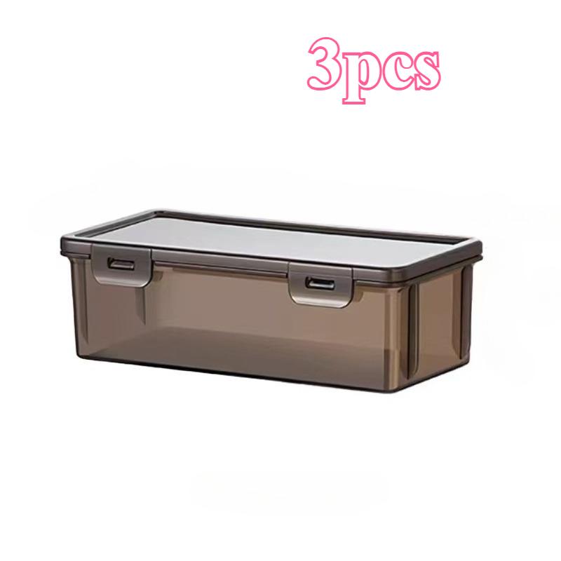 1/2/3 Pcs All-Clear Desktop Storage Box - Organizer for Pencils, Markers, Keys & Office Desk Clutter