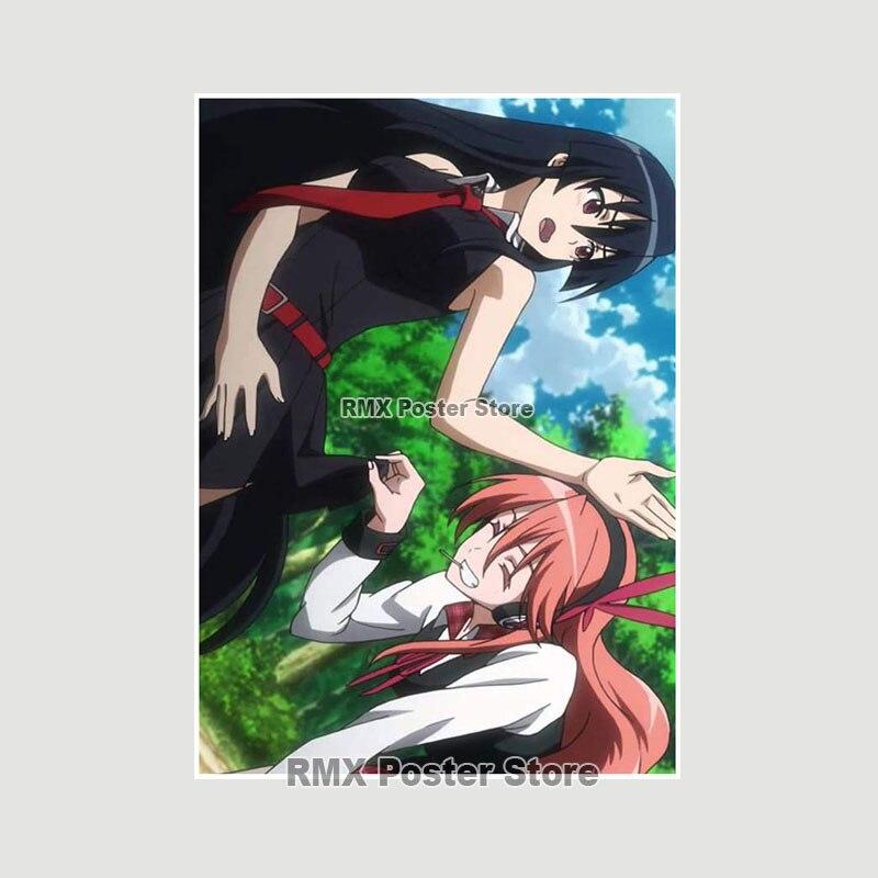 Akame Ga Kill Anime-Poster und Drucke, Wandkunst, Dekoration, weißes Papier, dekorative Gemälde, Bilder, Wohnzimmer, Zuhause, Wandbild
