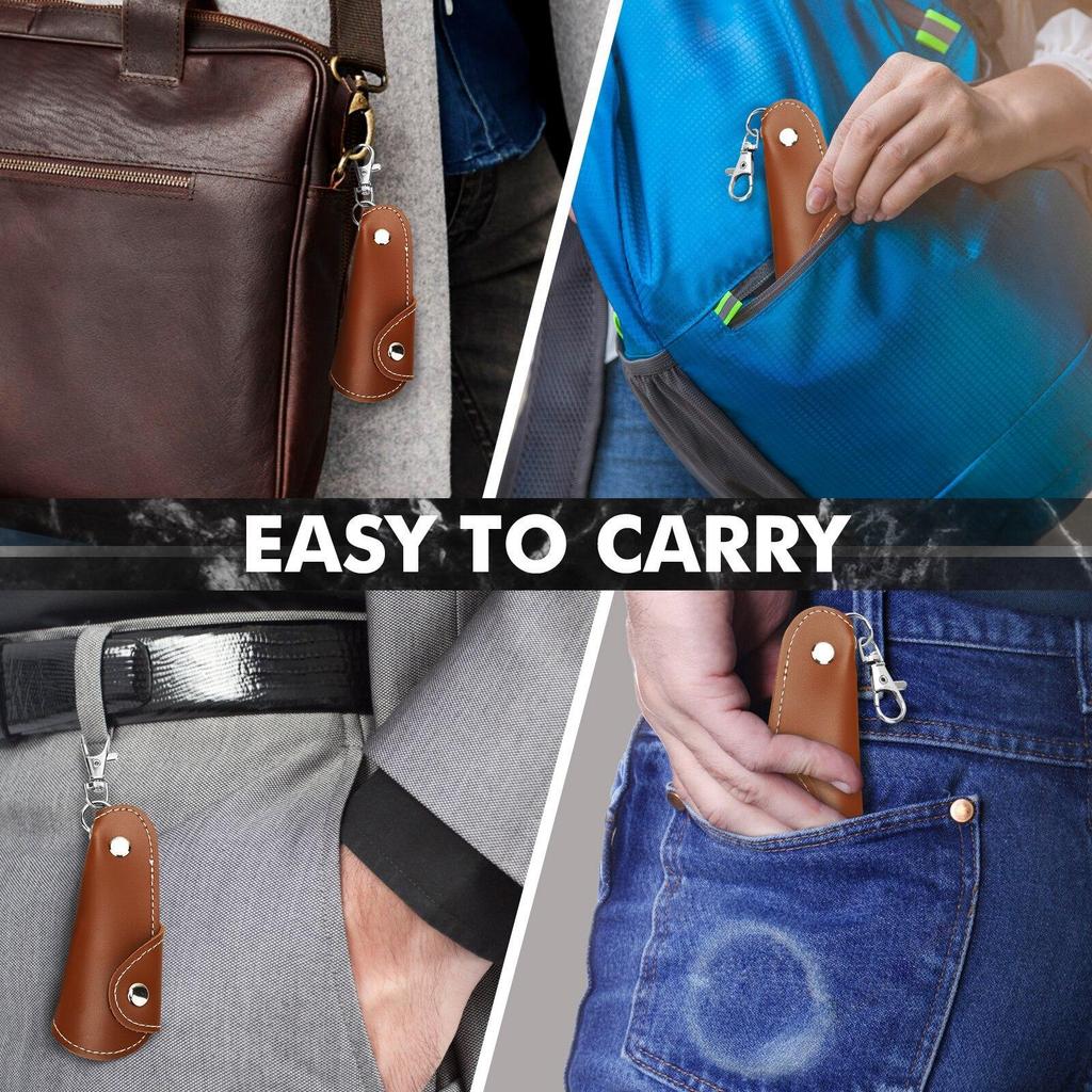 Metal Shoe Horn Mini Shoe Horns Shoe Lifter Portable Travel ShoeHorn with Leather Handle Deduction Shoehorn for Keychain