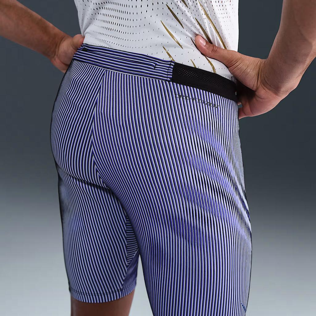Nike Striped Lace-Up Slim Fit Sports Shorts Men Shorts Blue FN3369-510