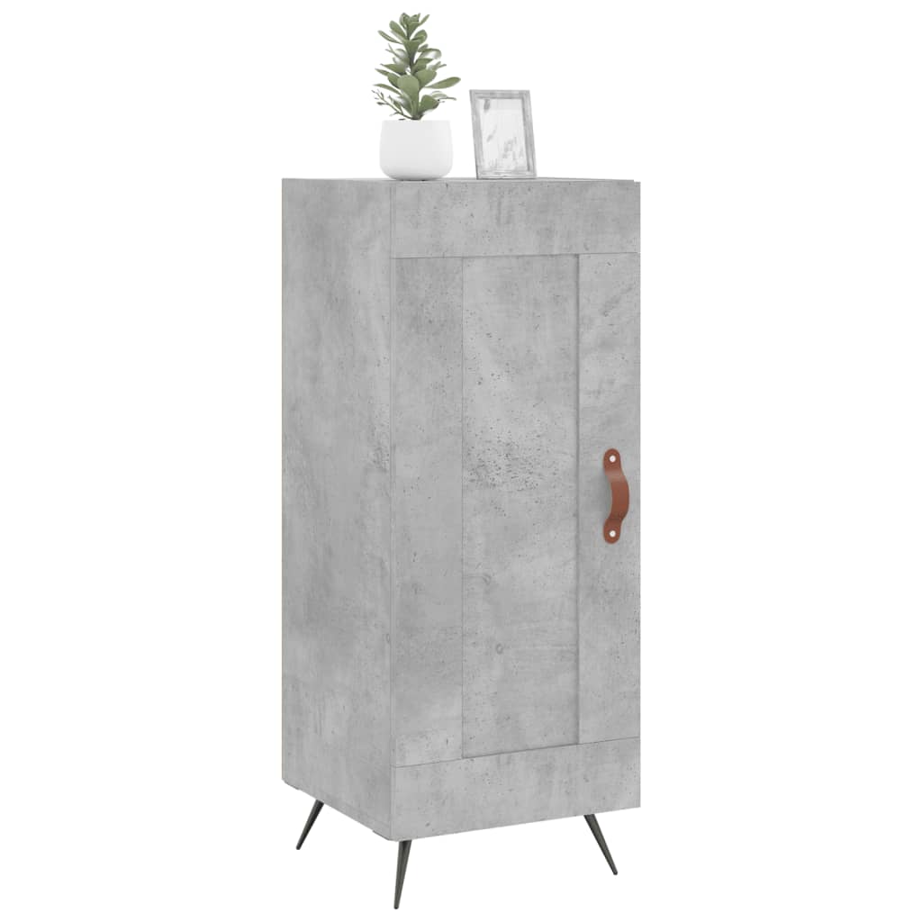 Vidaxl Szafka, Szarość Betonu, 34,5X34X90 Cm, Materiał Drewnopochodny