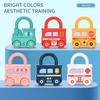 Children's Early Education Fun Unlocking Car Set Mini Numbers and Letters Paired with Puzzle Unlocking Toys School Home Box Gift