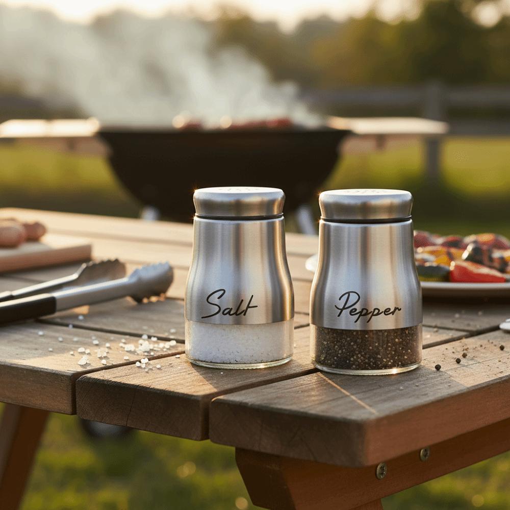 2PCS Leak-proof BBQ Seasoning Bottle Moisture-proof Salt Pepper Dispenser Seasoning Bottle Cooking