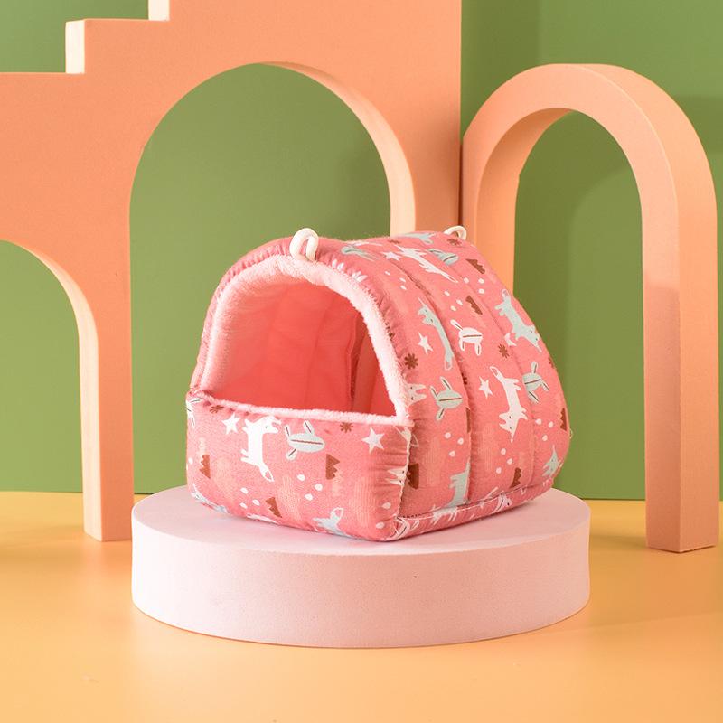 Guinea Pig Nest Mini Cage Small Animal Sleeping Bed Hamster House Rabbit Sleep Nests Mice And Chinchilla Cute Hamster Cages