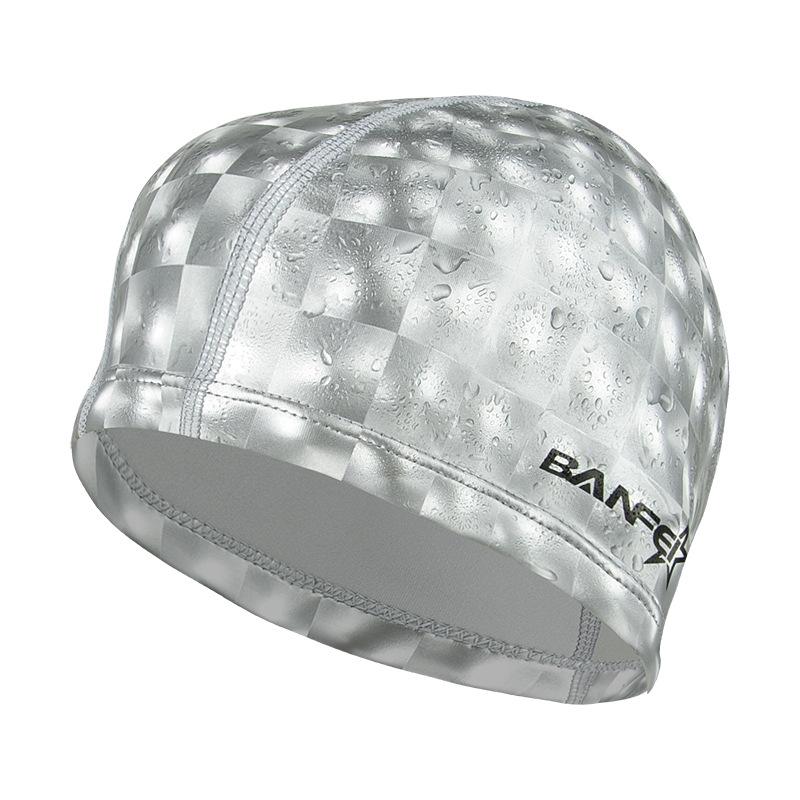 Voksen unisex Flash PU-belagt svømmehatt Comfort svømmehatt