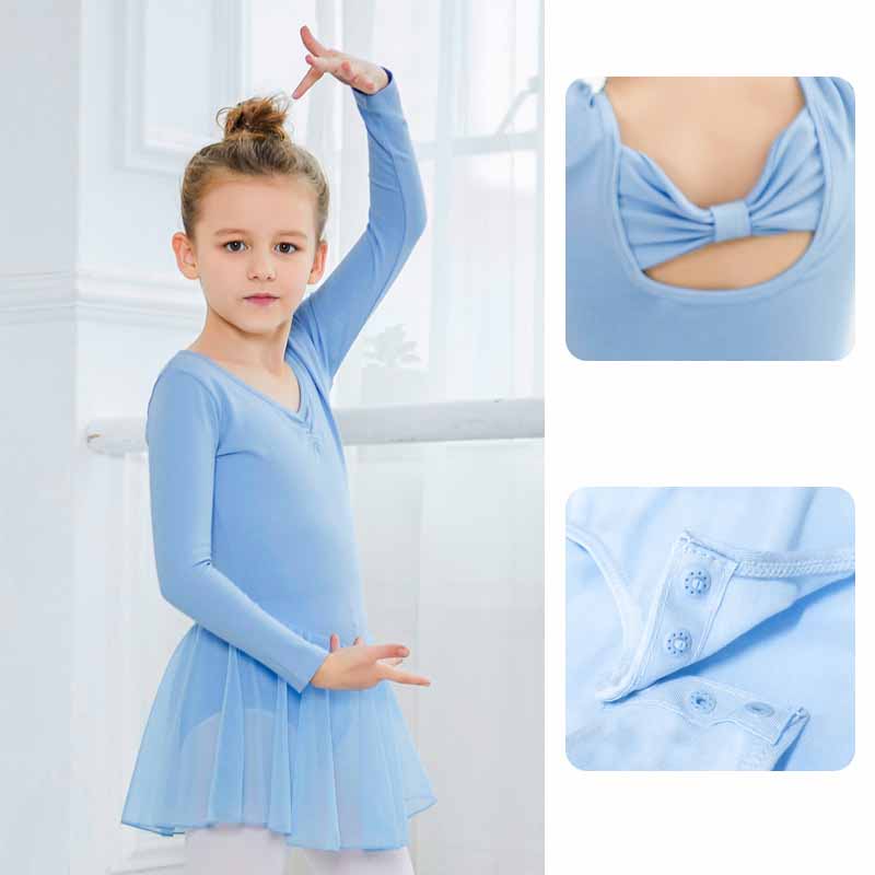 Kids Girls Cotton Gymnastics Leotard Ballet Dress Kids Short Sleeve Dance Leotard Tutu Dancewear Ballerina Clothes for Girls