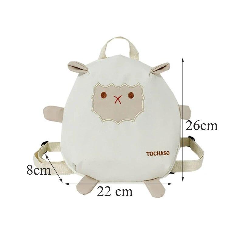 Cute Cartoon Baby Backpack Canvas School Bags for Girls Boys Portable Kindergarten Kids Backpacks for Travel Infant Bag Small Size