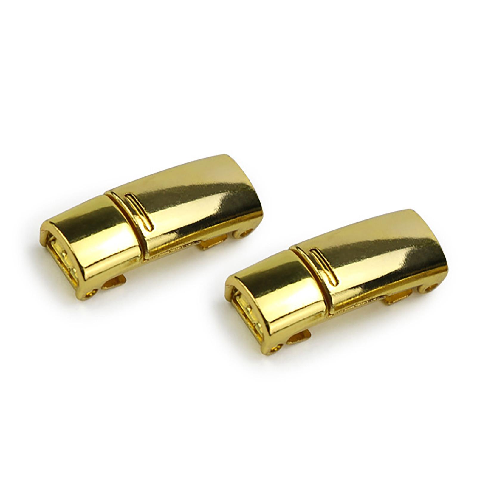 Креативная новая металлическая магнитная магнитная пряжка, пряжка для ленивых шнурков, эластичный шнурок, плоский ремень, материал для обуви, аксессуары H золотой