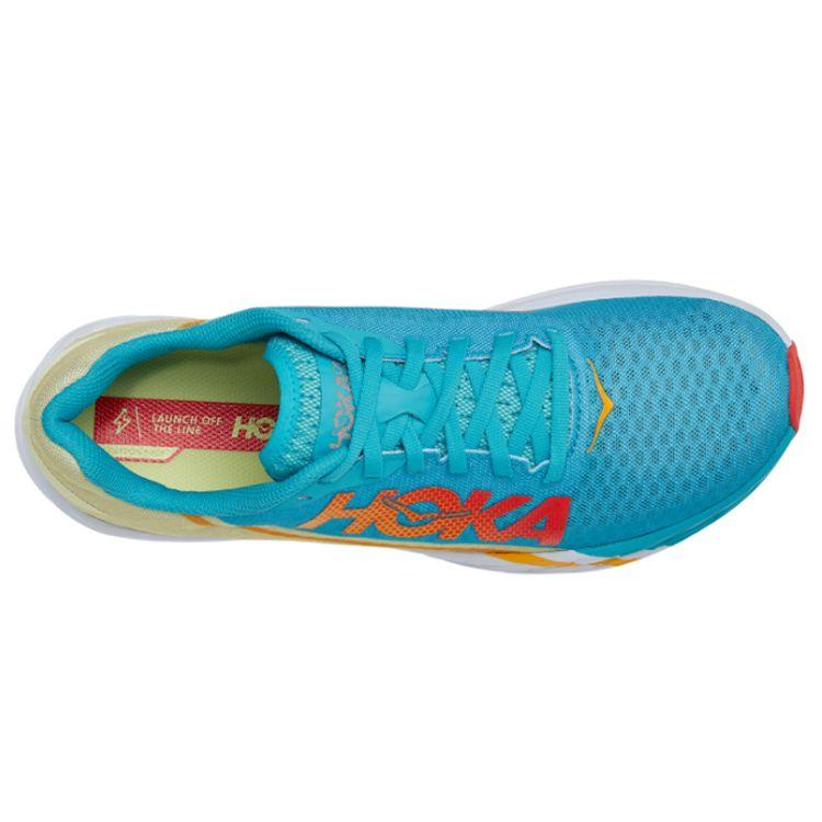 Hoka One One Rocket X Scuba Blue (All Gender) Men Sneakers Luminary-Green 1113532-SBLGR