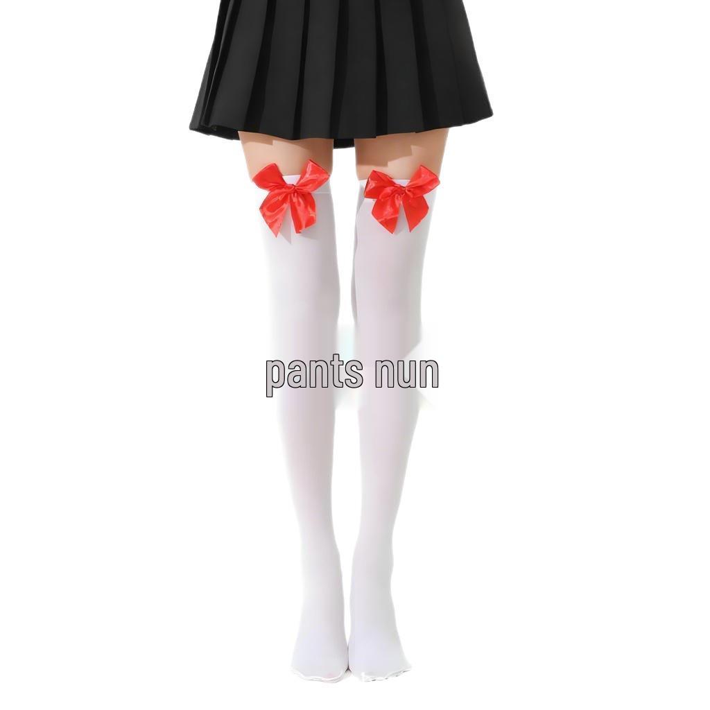 Rote Samt-Schmetterling Oberschenkelhohe Strümpfe - Laufmaschensichere Overknee-Socken für Krankenschwester, Abschlussball, Halloween, Weihnachten
